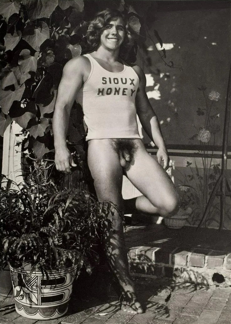 Bruce Bellas of LA Vintage Nude Male Tank Top Gay - 17"x22" Fine Art Print -01489