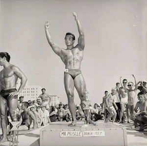 Bruce of Los Angeles Muscle Beach 1957 Bodybuilder Podium - 17"x22" Fine Art Print -1510