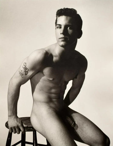 Bruce of LA Retro Gay Interest Joe Dallesandro Nude Tattoo - 17" x 22" Art Print -1538