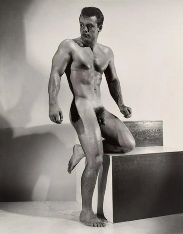 Bruce of LA Vintage Nude Male Knee Up Homoerotic Gay - 17" x 22" Fine Art Print -1550