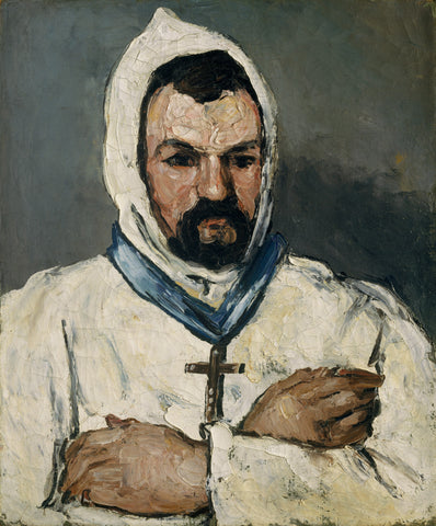 Portrait of Uncle Dominique as a Monk 1866 Paul Cezanne - 17"x22" Fine Art Print