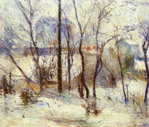 Garden Under Snow (1879) by Paul Gauguin - 17" x 22" Fine Art Print