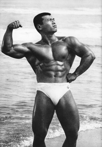 Tamotsu Yato Vintage Bodybuilder 1960s Japan Male Physique - 17" x 22" Art Print