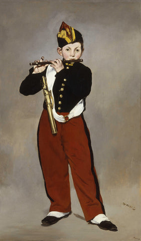 The Fifer (1866) Signed Edouard Manet Twice Signed - 17" x 22" Fine Art Print