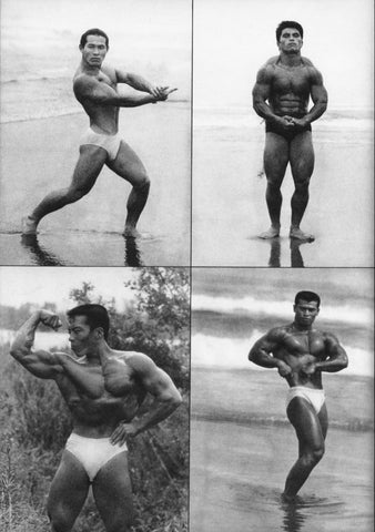 Tamotsu Yato Vintage Japanese Bodybuilders Men's Physiques - 17" x 22" Art Print