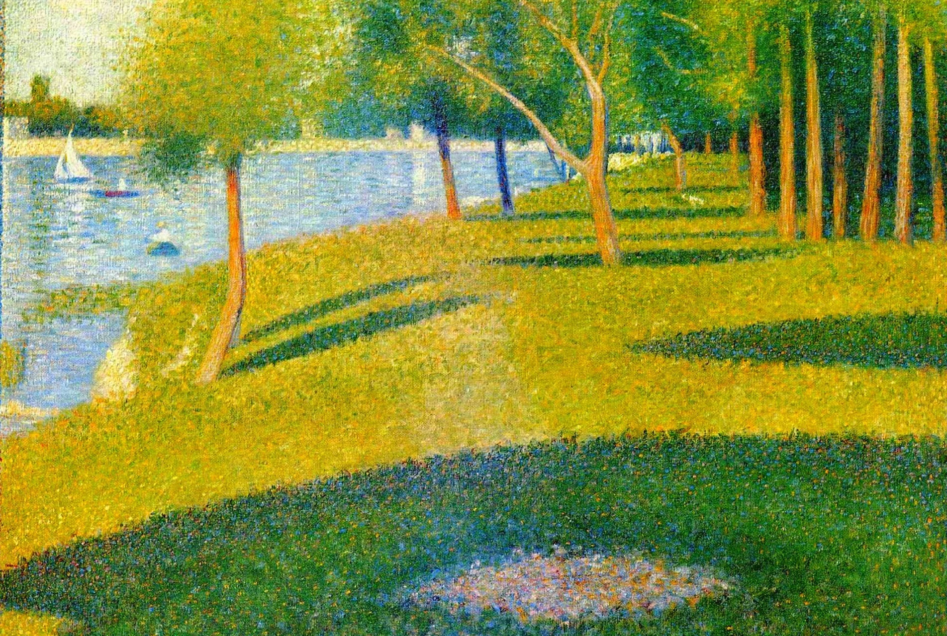 La Grande Jatte (1884) by Georges Seurat - 17" x 22" Fine Art Print