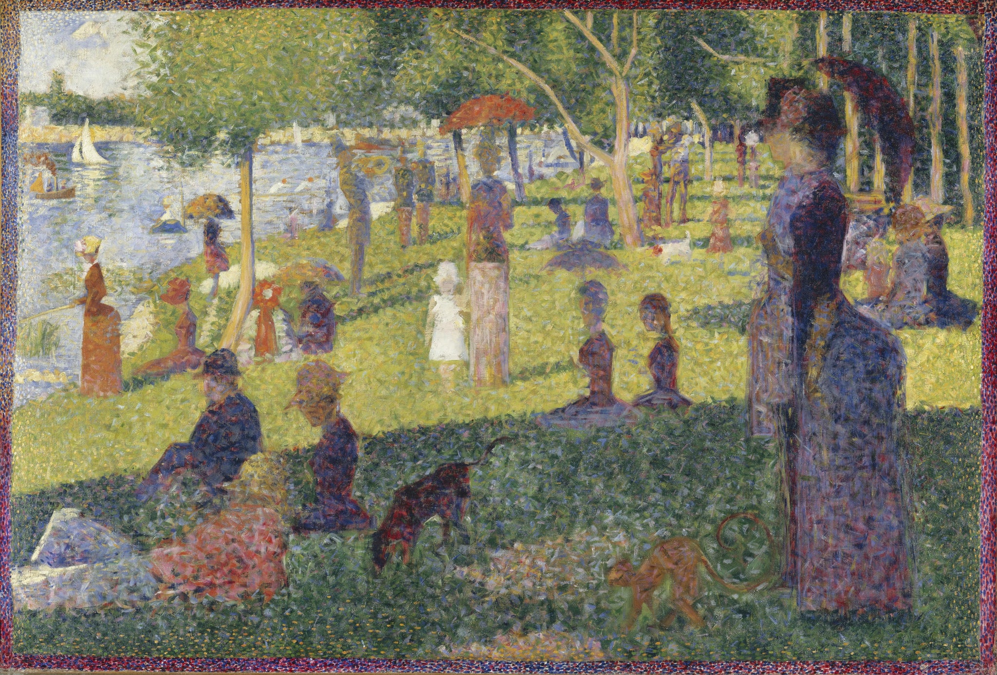 Study for A Sunday on La Grande Jatte (1884) By Georges Seurat - 17"x22" Art Print