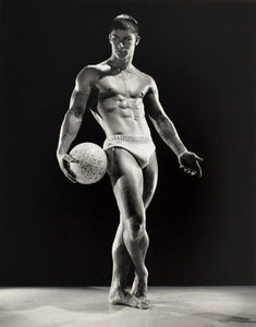 Bruce Bellas Vintage Athlete Male Physique Abs Sexy  - 17" x 22" Fine Art Print -1617