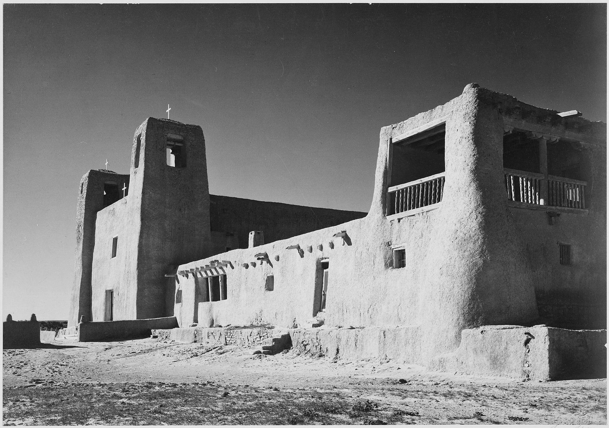 Ansel Adams Photo Church, Acoma Pueblo New Mexico 1941 - 17" x 22" Fine Art Print