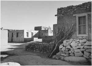 Ansel Adams Looking Across Street at Houses Acoma Pueblo 1941 - 17" x 22" Art Print