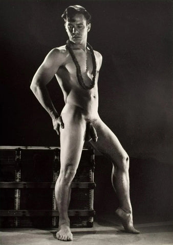 Bruce of Los Angeles Vintage Homoerotic Nude Male Stand - 17"x22" Fine Art Print - 1642