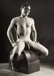 Bruce of Los Angeles Nude Male Sitting Homoerotic Gay - 17" x 22" Fine Art Print - 1644