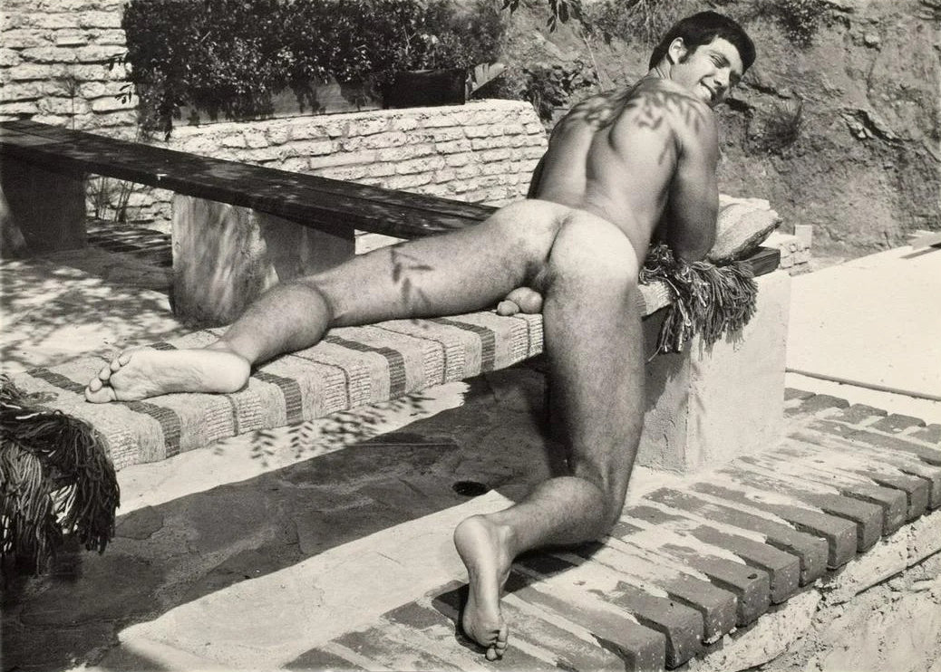 Bruce of LA Vintage Nude Male Sunbathing Butt Gay Interest - 17" x 22" Art Print - 1673