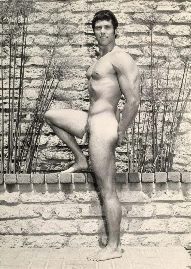 Bruce Bellas of LA Vintage Nude Drew Burton Sunny Day Homoerotic - 17" x 22" Art Print - 1678