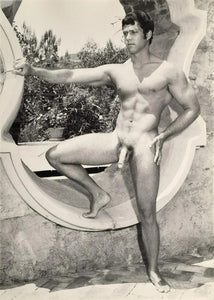 Bruce of LA Nude Male Drew Burton Posed in Sculpture Gay Interest - 17" x 22" Fine Art Print - 1679