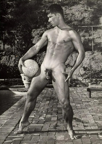 Bruce Bellas Vintage Homoerotic Nude Male Poolside Gay - 17" x 22" Fine Art Print - 1704