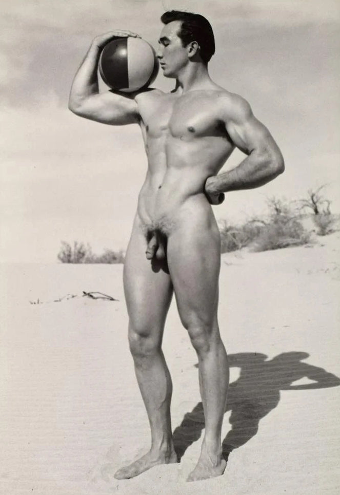 Bruce of LA Desert Vintage Nude John Weidemann Gay Interest - 17" x 22" Art Print - 1719