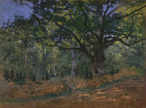 Claude Monet - The Bodmer Oak, Fontainebleau (1865) Signed - 17" x 22" Fine Art Print