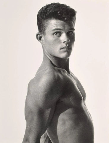 Bruce Bellas Handsome Topless Male Profile Muscular Gay - 17"x22" Fine Art Print - 1740