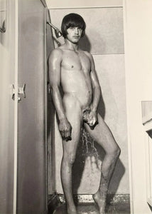 Bruce of LA Vintage Nude Male in Shower Soapy Gay Interest - 17" x 22" Art Print - 1750