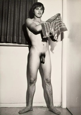 Bruce of LA Vintage Nude Male Towel After Shower Gay - 17" x 22" Fine Art Print - 1755