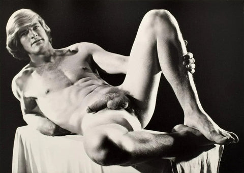 Bruce of LA 1960s Nude Blonde Male Laying Back Homoerotic Gay - 17"x22" Art Print - 1767