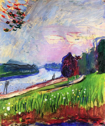 Henri Matisse Copse of Banks of Garonne (1900) Signed - 17" x 22" Fine Art Print