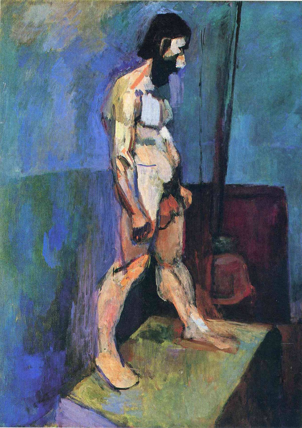 Henri Matisse - Nude Male Model (1900) - 17" x 22" Fine Art Print