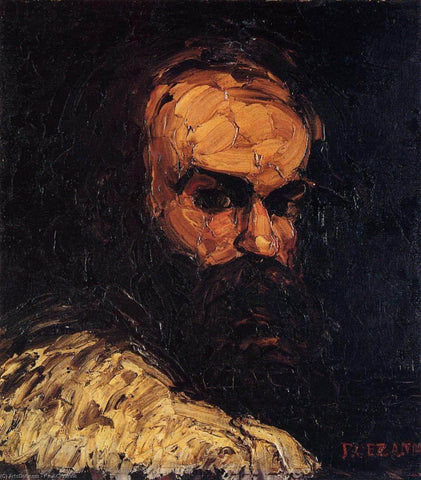 Paul Cézanne - Self-portrait (1866) Signed - 17" x 22" Fine Art Print