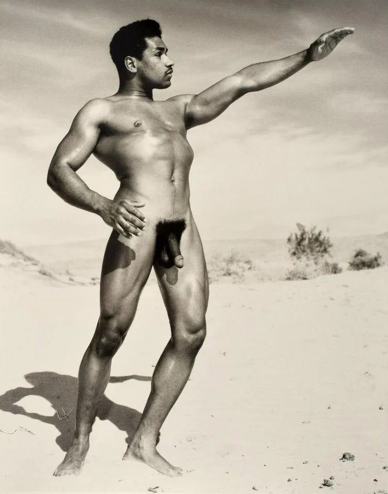 Bruce of LA Vintage Nude Black Man Desert Gay Interest - 17" x 22" Fine Art Print -1831