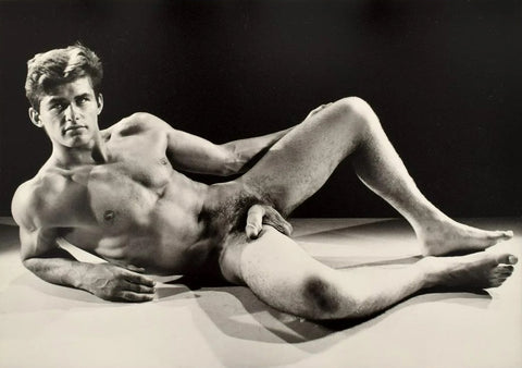 Bruce of Los Angeles Handsome Nude Male Seduction Pose Gay - 17" x 22" Art Print - 1857