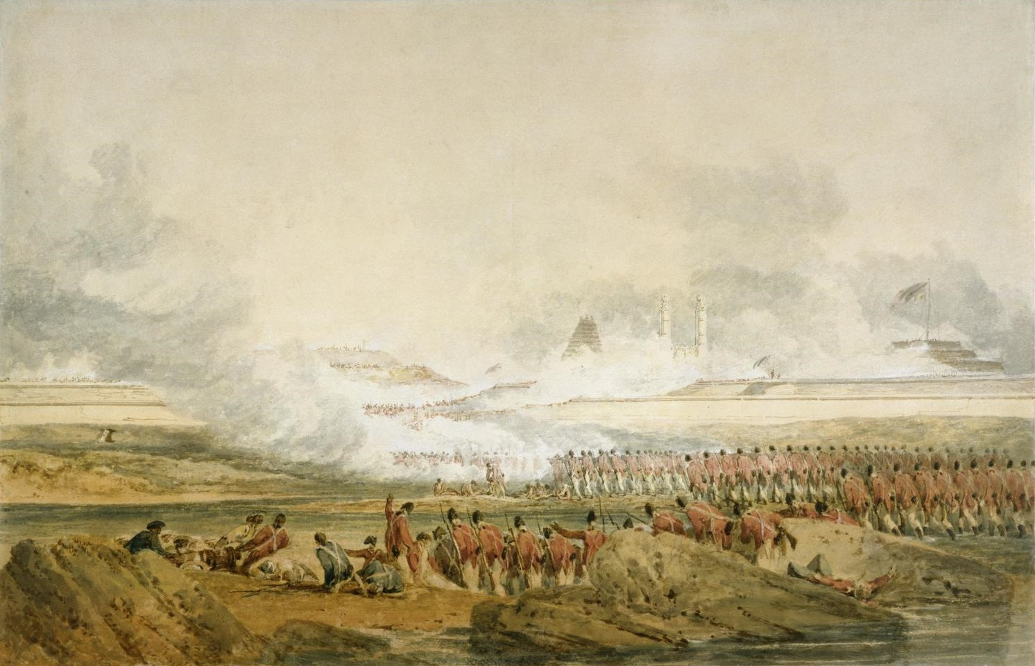 J. M. William Turner - The Siege of Seringapatam 1800 - 17" x 22" Fine Art Print