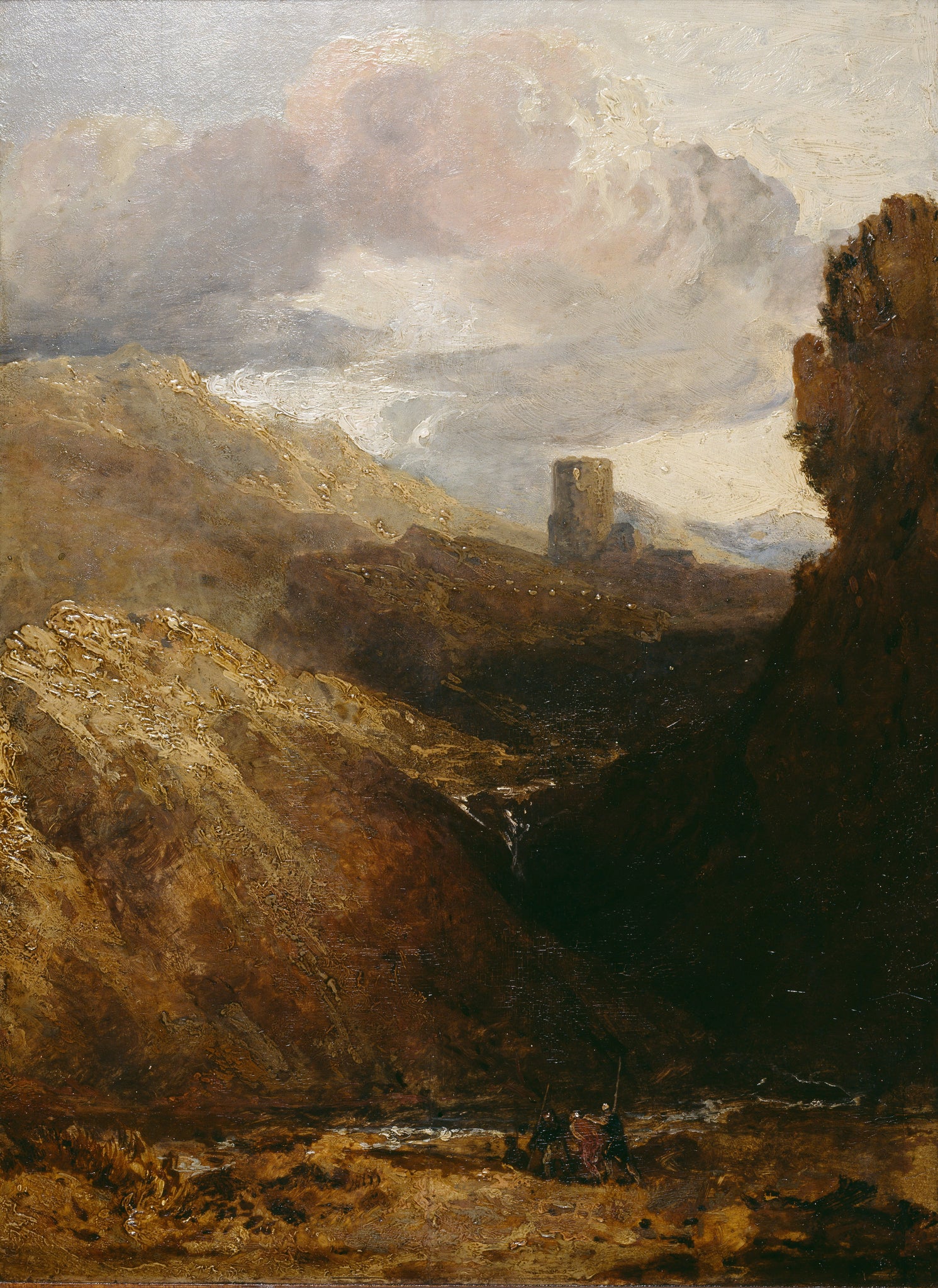 J. M. William Turner - Dolbadarn Castle, (1800-02) - 17" x 22" Fine Art Print