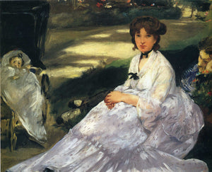 Edouard Manet - In the Garden (1870) - 17" x 22" Fine Art Print