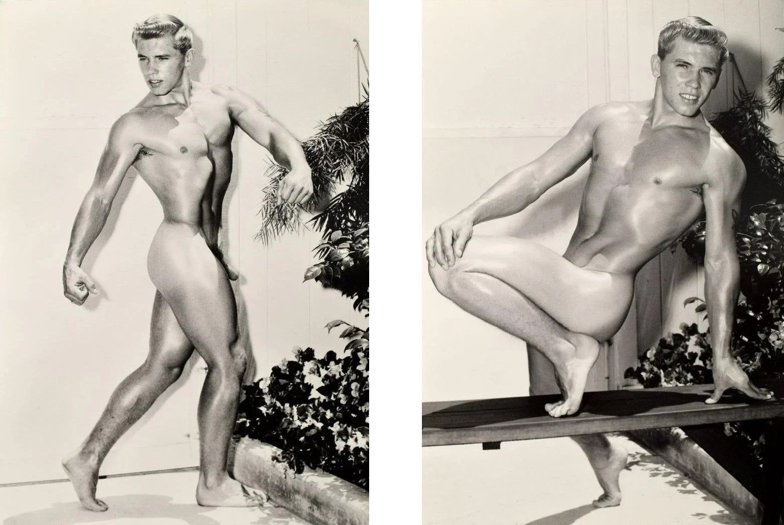 Bruce of LA Vintage Nude Blonde Fit Male Gay Interest - 17" x 22" Fine Art Print - 1889