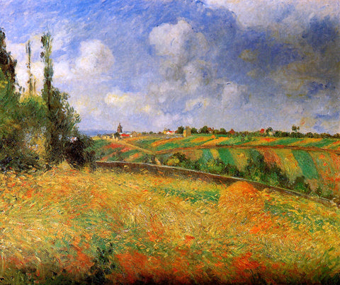 Camille Pissarro - Fields (1877) - 17" x 22" Fine Art Print