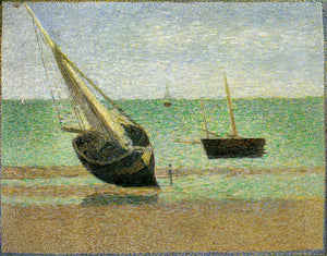 Georges Seurat - Low Tide at Grandcamp (1885) - 17" x 22" Fine Art Print