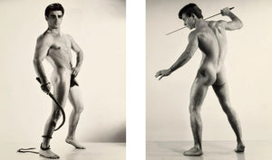Bruce of LA Vintage Nude Male Whip RARE Color Gay Interest - 17 x 22 Art  Print