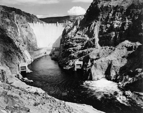 Ansel Adams Boulder Dam from Across the Colorado River (1941) - 17" x 22" Art Print