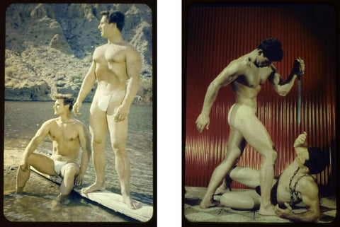 Bruce of LA Vintage Two Nude Males Posing Gay Interest - 17" x 22" Fine Art Print - 1934