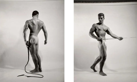 Bruce of LA Nude Male Butt Whip & Sword Vintage Gay Interest - 17"x22" Fine Art Print - 1959