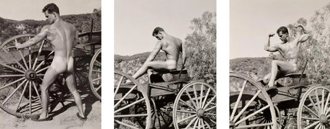 Bruce of Los Angeles Nude Male Butt Western Vintage Gay Interest - 17"x22" Fine Art Print - 1967