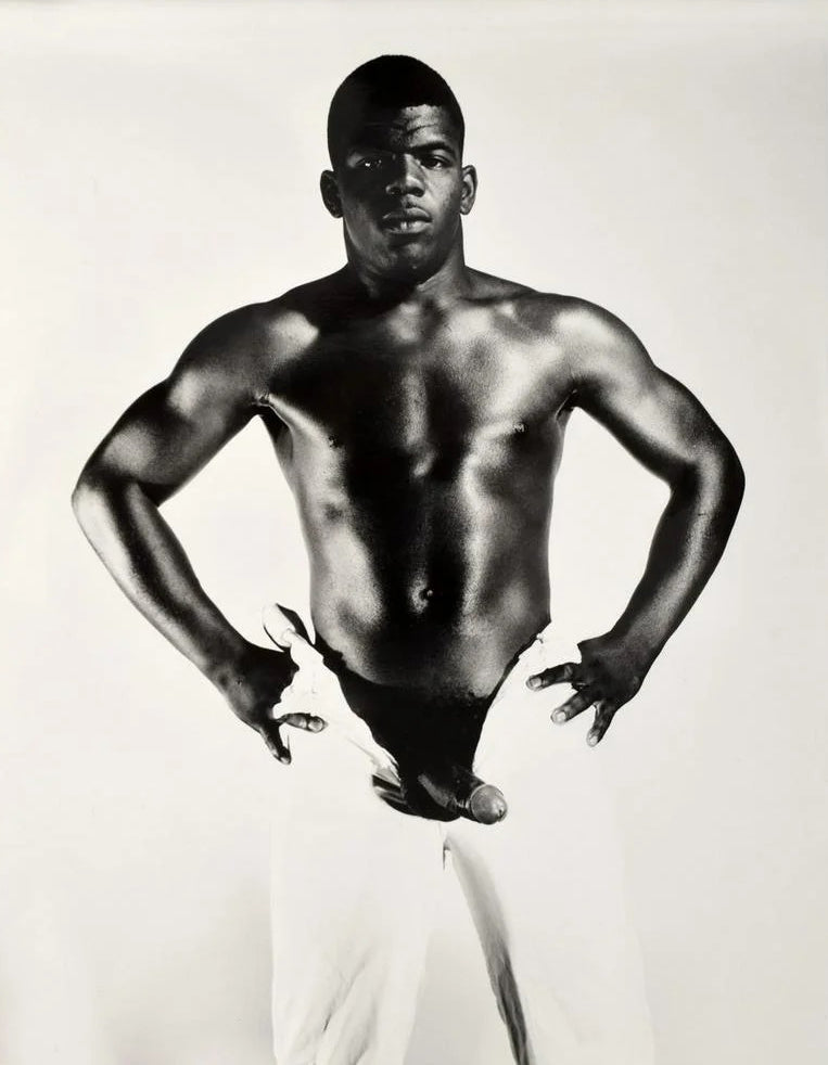 Bruce of Los Angeles Nude Male Black Hard Cock 1960s Homoerotic Vintage Gay Interest - 17"x22" Fine Art Print - 1985