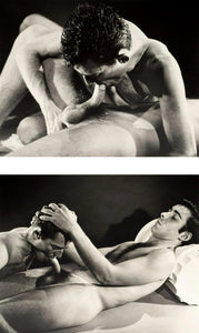 Bruce of LA Erotic Gay Blowjob Oral Sex 1960s Homoerotic Vintage Gay Interest - 17"x22" Fine Art Print - 1987