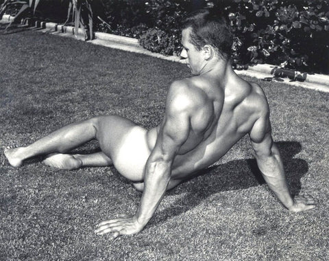 Bruce of LA Vintage Nude Male Butt Laying Grass Gay Interest - 17" x 22" Fine Art Print - 2002