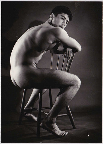 Bruce of LA Vintage Nude Male Butt Seated in Chair Gay -17" x 22" Fine Art Print - 2019