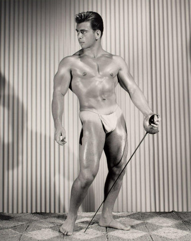 Bruce of LA Vintage Nude Alex Aronis 1950s Sword Gay Interest - 17" x 22" Print