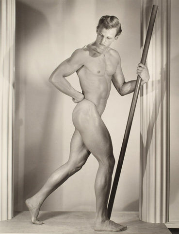 Bruce Bellas of LA Nude Male Physique Gay Interest Thong - 17"x22" Fine Art Print - 2027