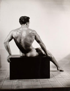 Bruce of Los Angeles Vintage Nude Seated Butt Gay Interest - 17" x 22" Art Print - 2045