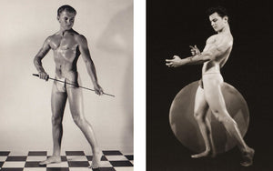 Bruce Bellas of LA Vintage Homoerotic Nude Males Artistic Poses Gay Interest - 17" x 22" Art Print - 2056